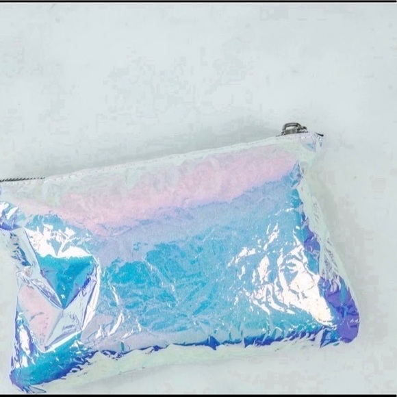 Macy’s Holographic Pouch Cosmetic Bag - Picture 1 of 8